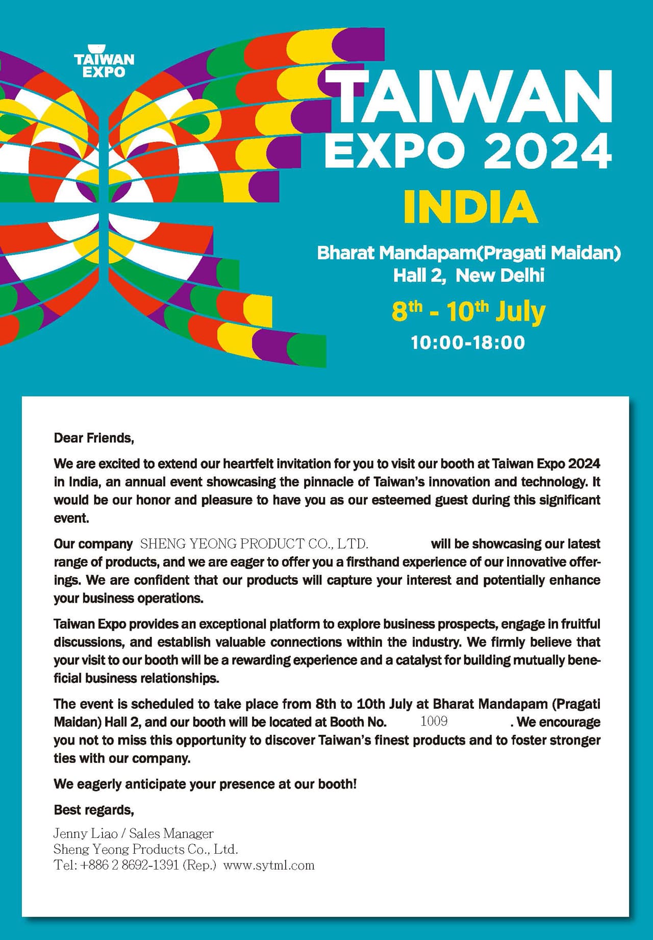 Taiwan Expo in India 2024